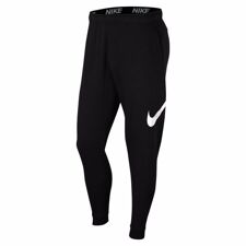 Nike Dri-FIT Tapered Pants, Black/White 