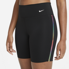 Nike One Rainbow Ladder Women's Shorts, Black/White 