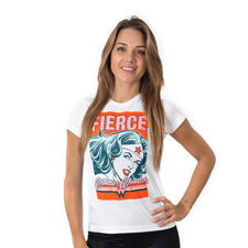 Hero Core Woman T-Shirt, Wonder Woman Fierce Print 