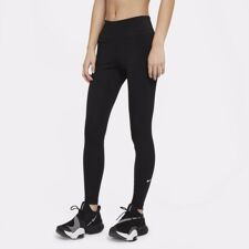 Nike Dri-Fit One Mid Rise Women's Leggings, Black/White 