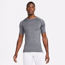 Nike Pro Dri-FIT Tight Fit SS Shirt, Iron Grey/Black 