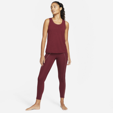 Nike Yoga Dri-Fit 7/8 Women's Leggings, Dark Beetroot/Night Maroon 