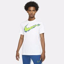 Nike Dri-Fit Sport Clash SS Training T-Shirt, White 