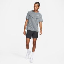 Nike Dri-FIT ADV TechKnit Ultra Running SS Shirt, Black/Smoke Grey 
