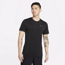 Nike Dri-Fit Seamless SS Shirt, Black/Dark Smoke Grey 