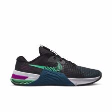 Nike Metcon 8 Women's Training Shoes, Black/Green Glow/Valerian Blue 
