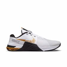 Nike Metcon 8 Training Shoes, White/Gold Suede/Black/Photon Dust 