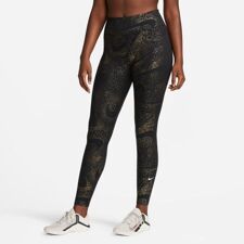 Nike One Print Mid-Rise Women's Leggings, Black/White 
