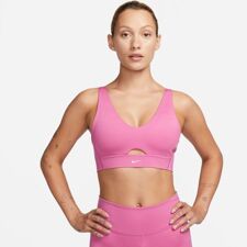 Nike Indy Plunge Cut-Out Padded Women's Bra, Cosmic Fuchsia/Fossil Stone 