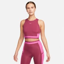 Nike Pro Dri-FIT Cropped Women's Tank, Rosewood/Fuchsia/Pinksicle 
