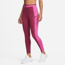 Nike Pro High-Waisted 7/8 Women's Leggings, Rosewood/Fuchsia/Pinksicle 