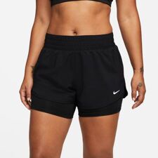 Nike Dri-FIT One Mid-Rise 2-in-1 Women's Shorts, Black 