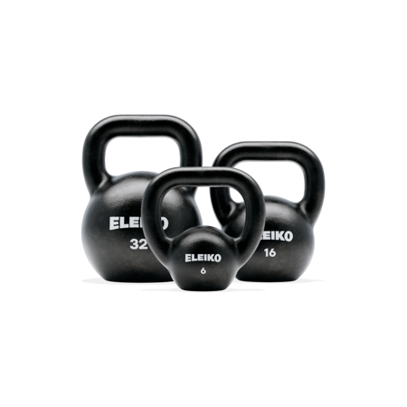 Eleiko Kettlebell, 18 kg, Black