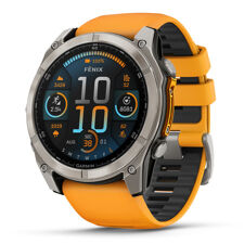 Fenix 8, 51 mm, AMOLED Sapphire, Titanium, Spark Orange/Graphite