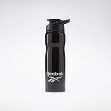 Reebok Training Supply Metal Water Bottle, Black