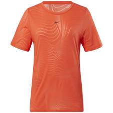 Reebok Burnout SS Dynamic Women's Short Sleeve Shirt, Red 