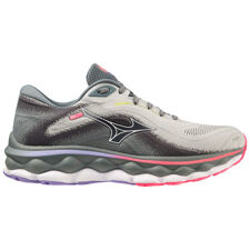 Mizuno Wave Sky 7 Women's Running Shoes, Pearl Blue/White/Pink 