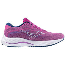 Mizuno Wave Rider 27 Women's Running Shoes, Rosebud/White/Navy Peony 