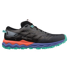 Mizuno Wave Daichi 7 Trail Running Shoes, Iron Gate/Ebony/Living Coral 