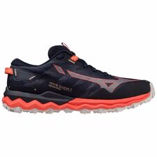Mizuno Wave Daichi 7 Women's Trail Shoes, Night Sky/Quicksliver/Hot Coral 