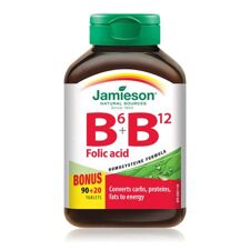 Jamieson Vitamin B6, B12 + Folic Acid