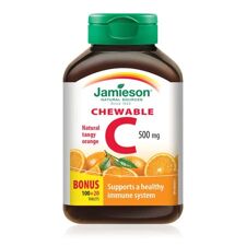 Chewable Vitamin C 500 mg- Natural Tangy Orange