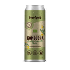 Kombucha, Ingver in Limonska trava, ekološka, 330 ml