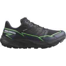 Salomon ThunderCross GTX Trail Shoes, Black/Green Gecko/Black 