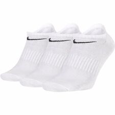 Nike Everyday Lightweight No-Show Training Socks, 3 Pair, White 