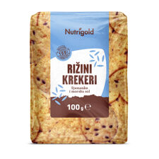 Rižini krekeri, Sjemenke & Morska sol, 100 g