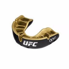Opro Self-Fit UFC Gold Youth Mouthguard, Black Metal/Gold