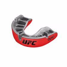 Opro Self-Fit UFC Gold Youth Mouthguard, Red/Silver