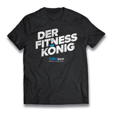 Polleosport Fitness König T-Shirt, Black 