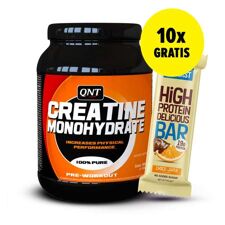 Creatine Monohydrate, 800 g + 10x High Protein Delicious Bar, 60 g GRATIS