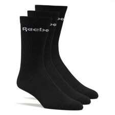 Reebok Core Crew Active Socks (3 Pair), Black 