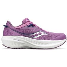 Saucony Triumph 21 Women's Running Shoes, Grape/Indigo 