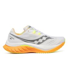 Saucony Endorphin Speed 4 Shoes, White/Peel 