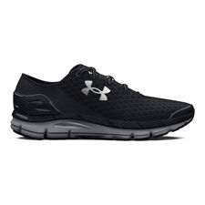 UA Men's Shoes Speedform Gemini, Black/Mod Grey/Metallic Silver 