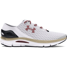 UA Women's Shoes Speedform Gemini, White/Halo Grey/Tosca Brown 