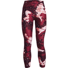 UA Project Rock Printed Ankle Women's Leggings, League Red/Venom Red 