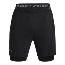 UA Vanish Woven 2in1 Shorts, Black/Pitch Grey 