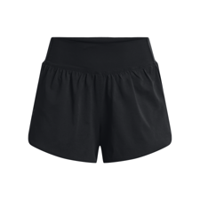 UA Flex Woven 2in1 Womens Shorts, Black 