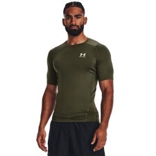 UA Shirt HeatGear Comp SS, Marine Green/White 