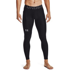 UA HeatGear Leggings, Black/White 