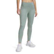 UA Women's Leggings Launch Tights, Silica Green/Reflective  