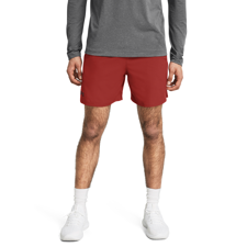 UA Shorts Vanish Woven 6inch, Earthen Orange/Black 
