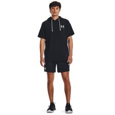 UA Shorts Rival Terry 6in, Black/Onyx White 