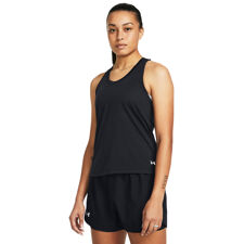 UA Women's Tank Launch Singlet, Black/Reflective 