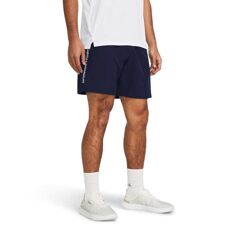 UA Tech Woven Wordmark Shorts, Navy/White 