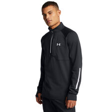 UA Shirt Launch Elite Cold Weather Half Zip LS, Black/Reflective 